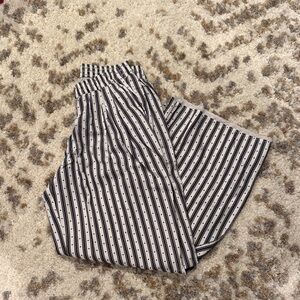 Aerie heart and stripe flannel pajama pants small nwt